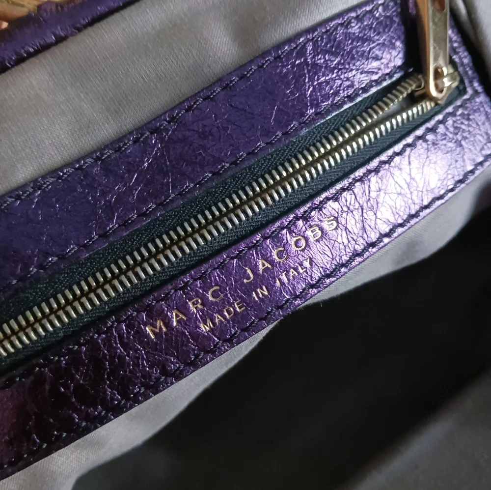 Marc Jacobs Vintage Quilted Purple Shoulder Bag - Picture 11 of 16